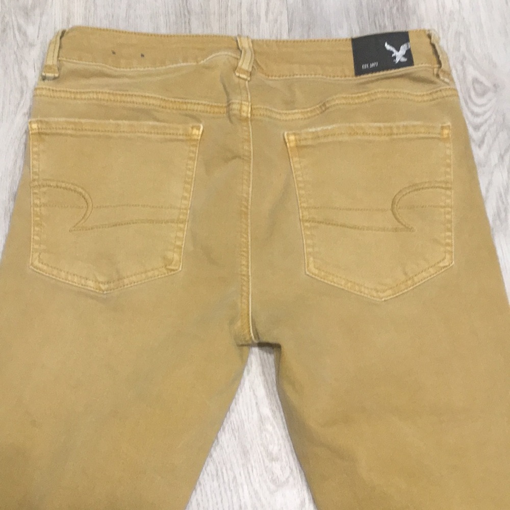 American Eagle Mustard Jegging Crop - Picture 7 of 10